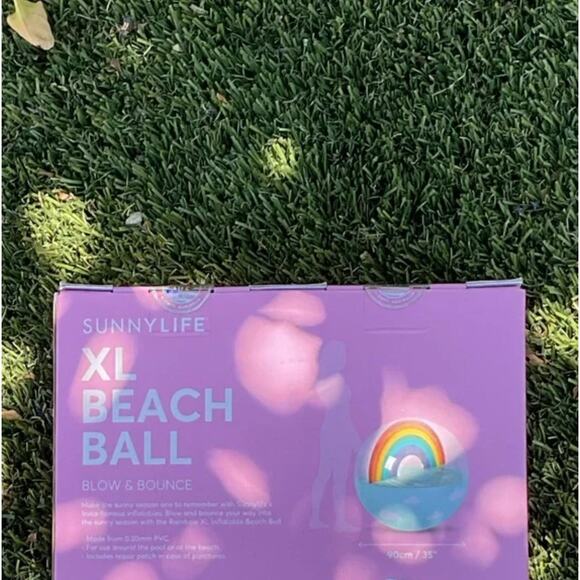 Sunnylife Rainbow Inflatable XL Beach Ball - NIB - Picture 3 of 6